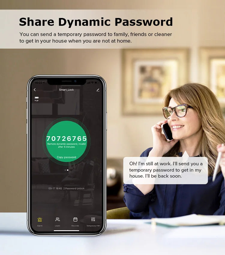 TUYA WIFI Smart Door Locks Fingerprint Lock Outdoor Waterproof Gate Locks .