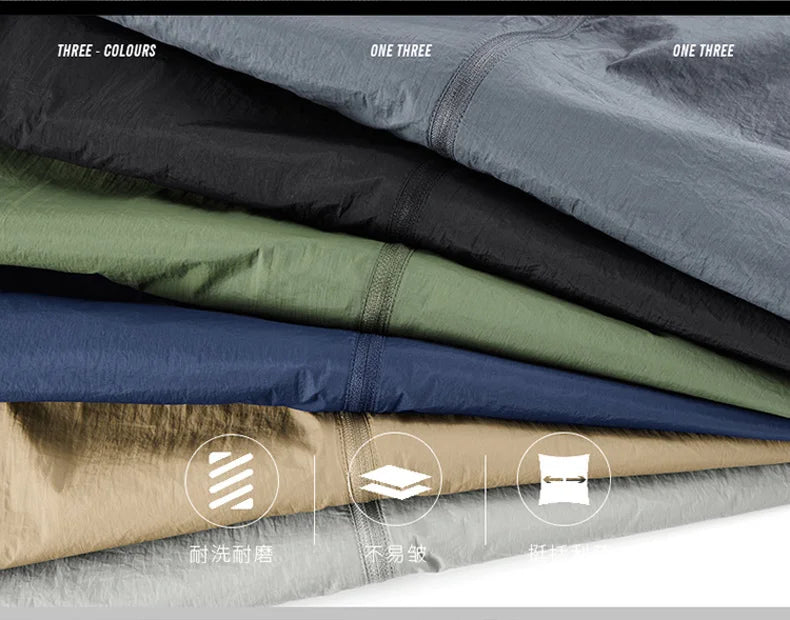 6XL 7XL 8XL Summer Jackets Men Windbreaker Coats .