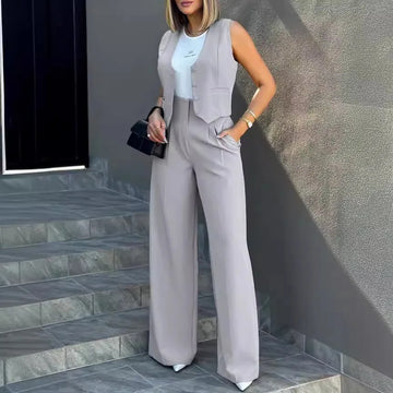 Women OL Blazer Pant Sets 2 Pieces Casual Slim .