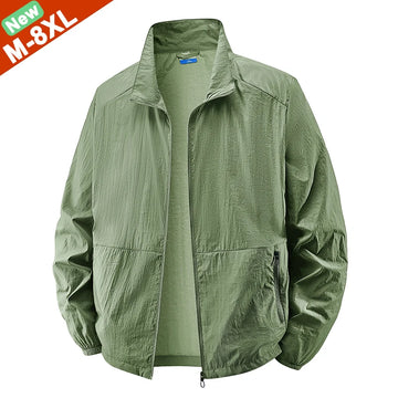 6XL 7XL 8XL Summer Jackets Men Windbreaker Coats .