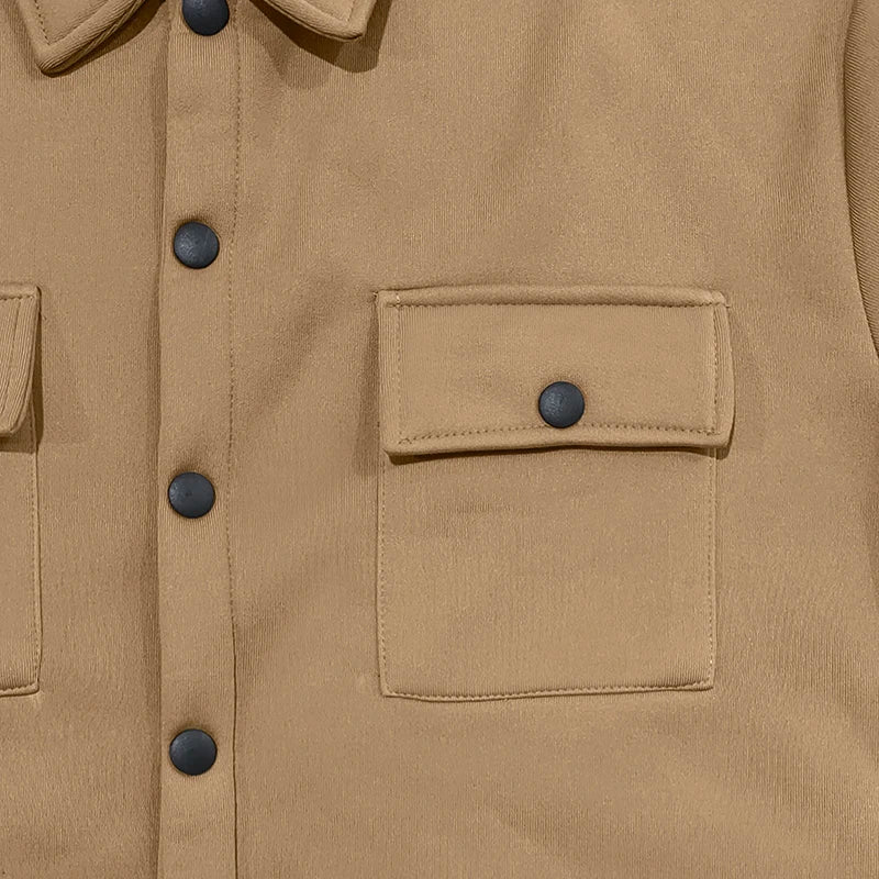 American heavy heavy men's overalls lined with outdoor sports pants.