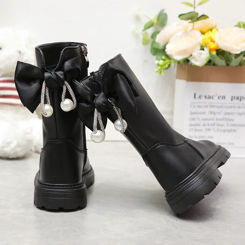 Kids Shoes for Girl Children Fashion  Boots Autumn Winter.