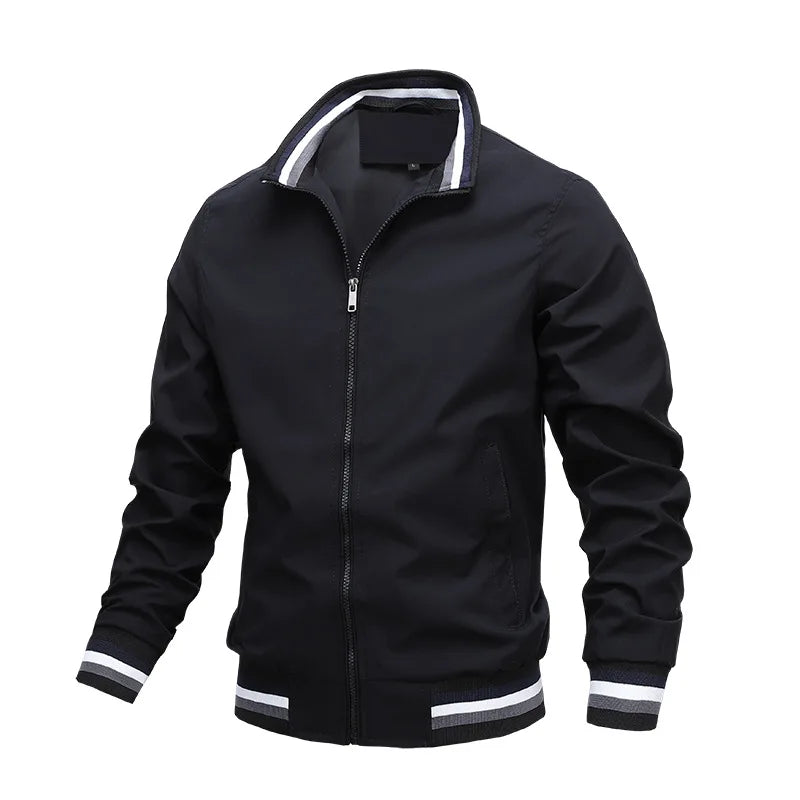 Fashion Men's Windbreak Bomber Jacket Spring Summer Man.