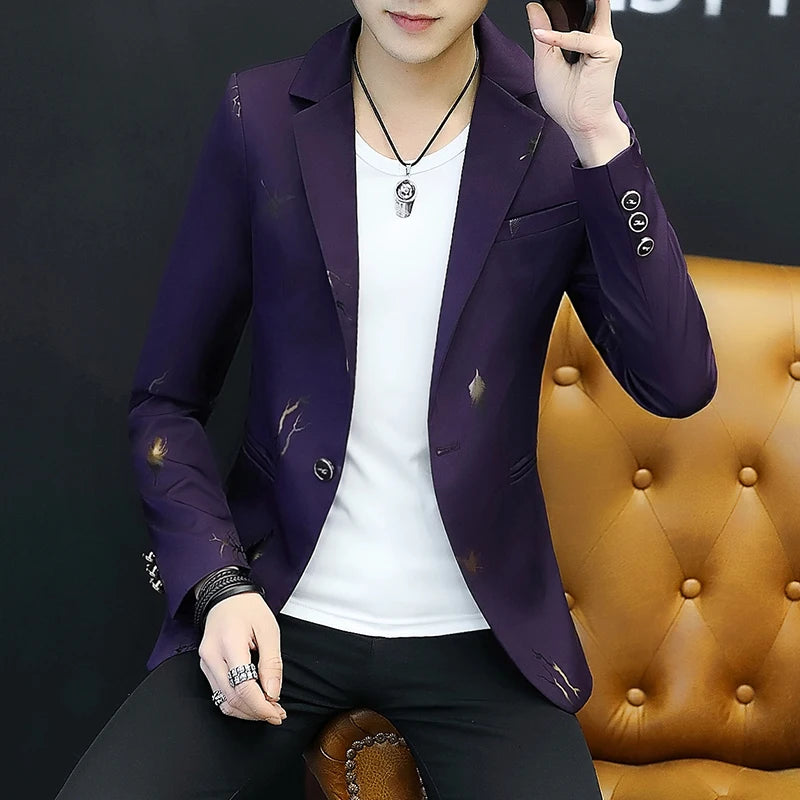 Top Quality Brand Casual Suit Jacket New thin Men .