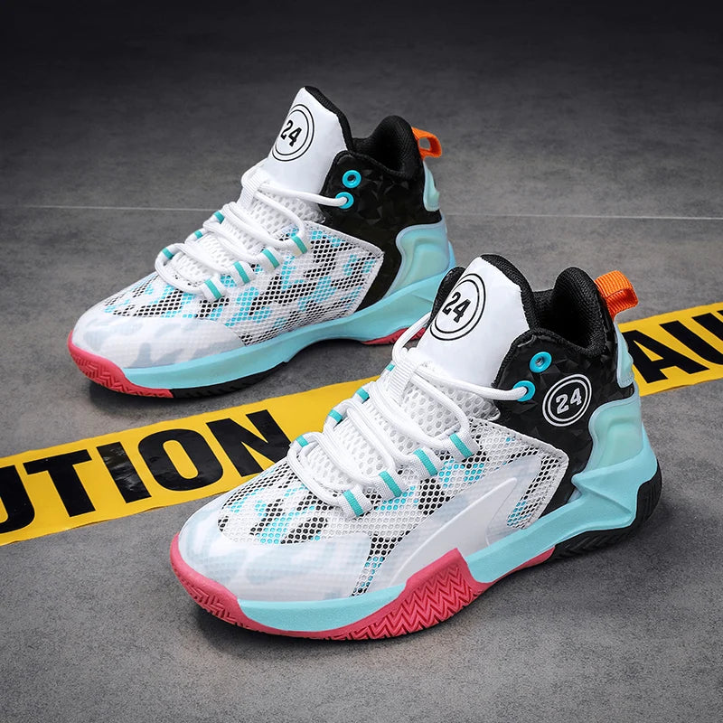 Kids Basketball Shoes Boys Sneakers Non-slip Child .