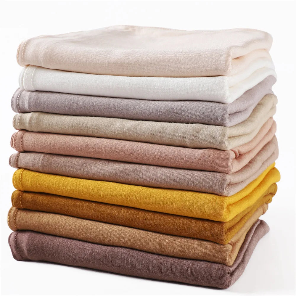 Modal Cotton Jersey Hijabs For Woman Long Muslim Scarf .