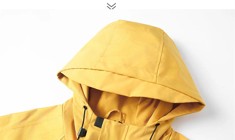 Men’s Hooded Outdoor Windbreaker Jacket Windproof Coats .