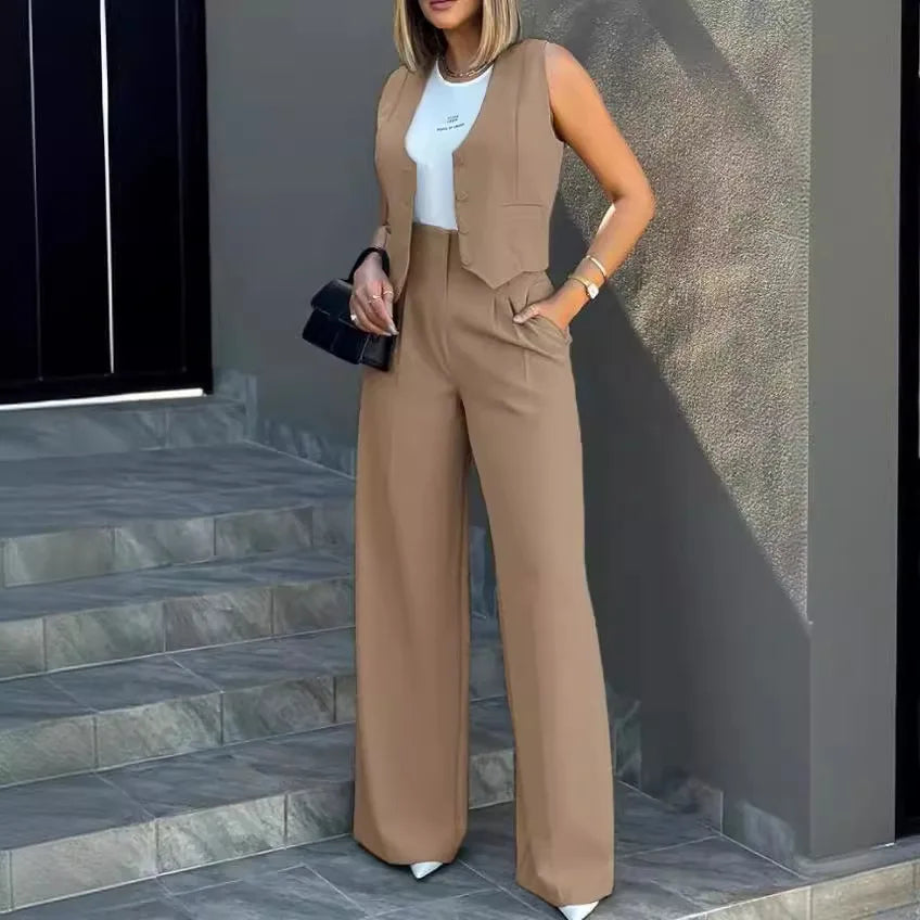 Women OL Blazer Pant Sets 2 Pieces Casual Slim .