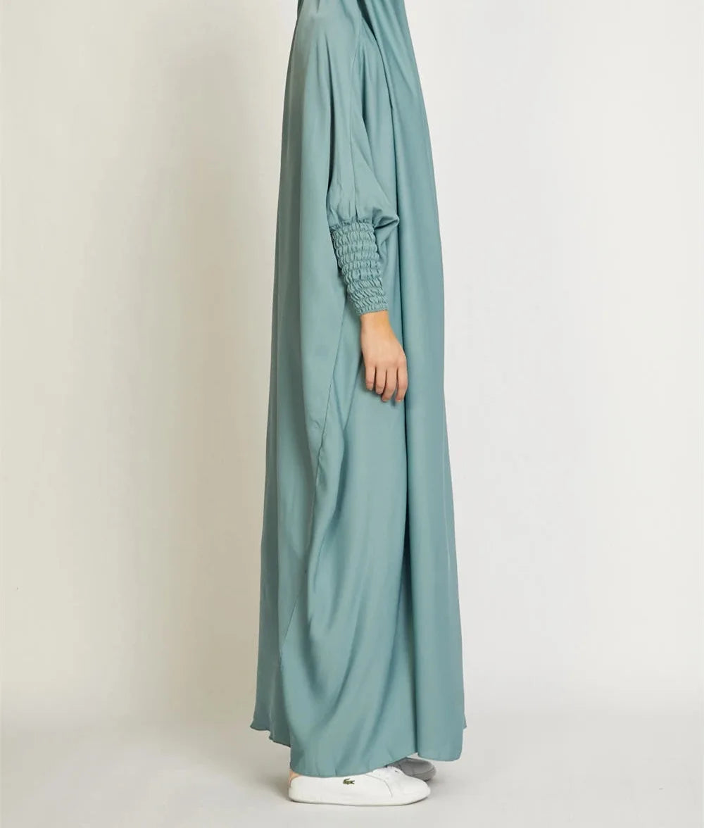 One Piece Jilbab Dress for Women Muslim Hooded Dress .