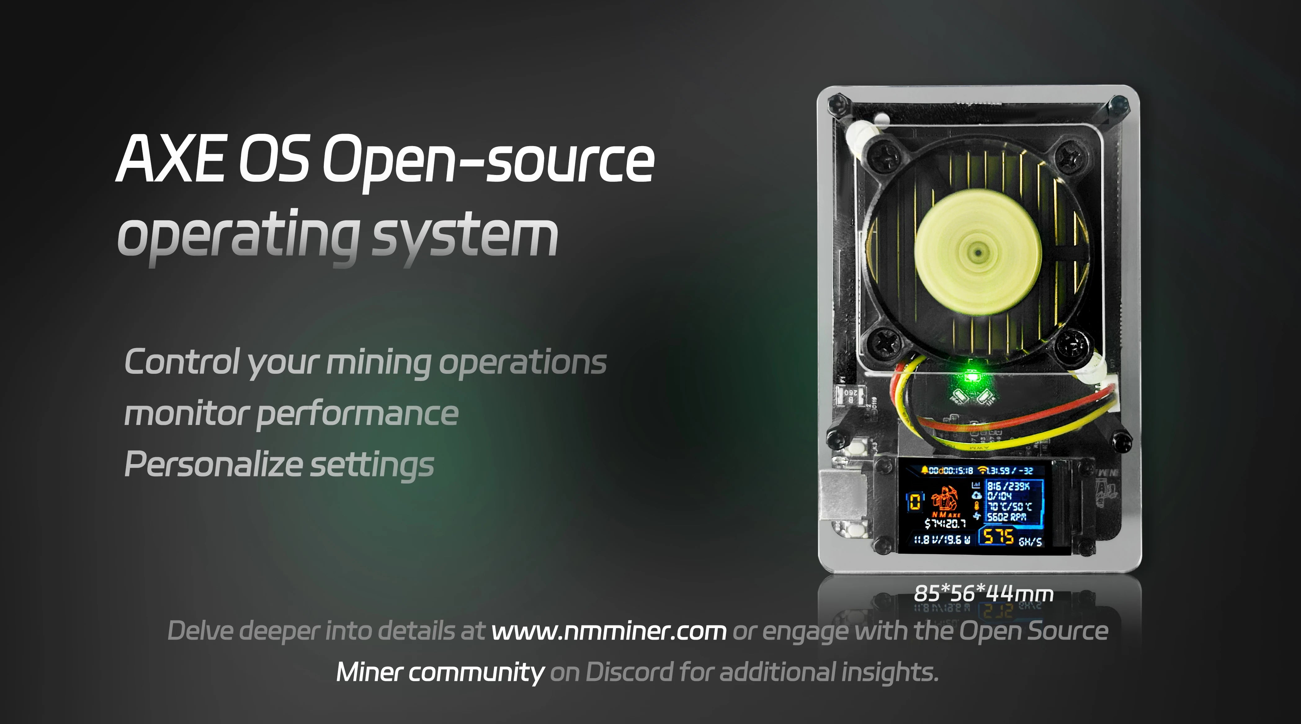 NMAxe Bitcoins NMMiner Official Ultra BM1366 ASIC Chip Solo.