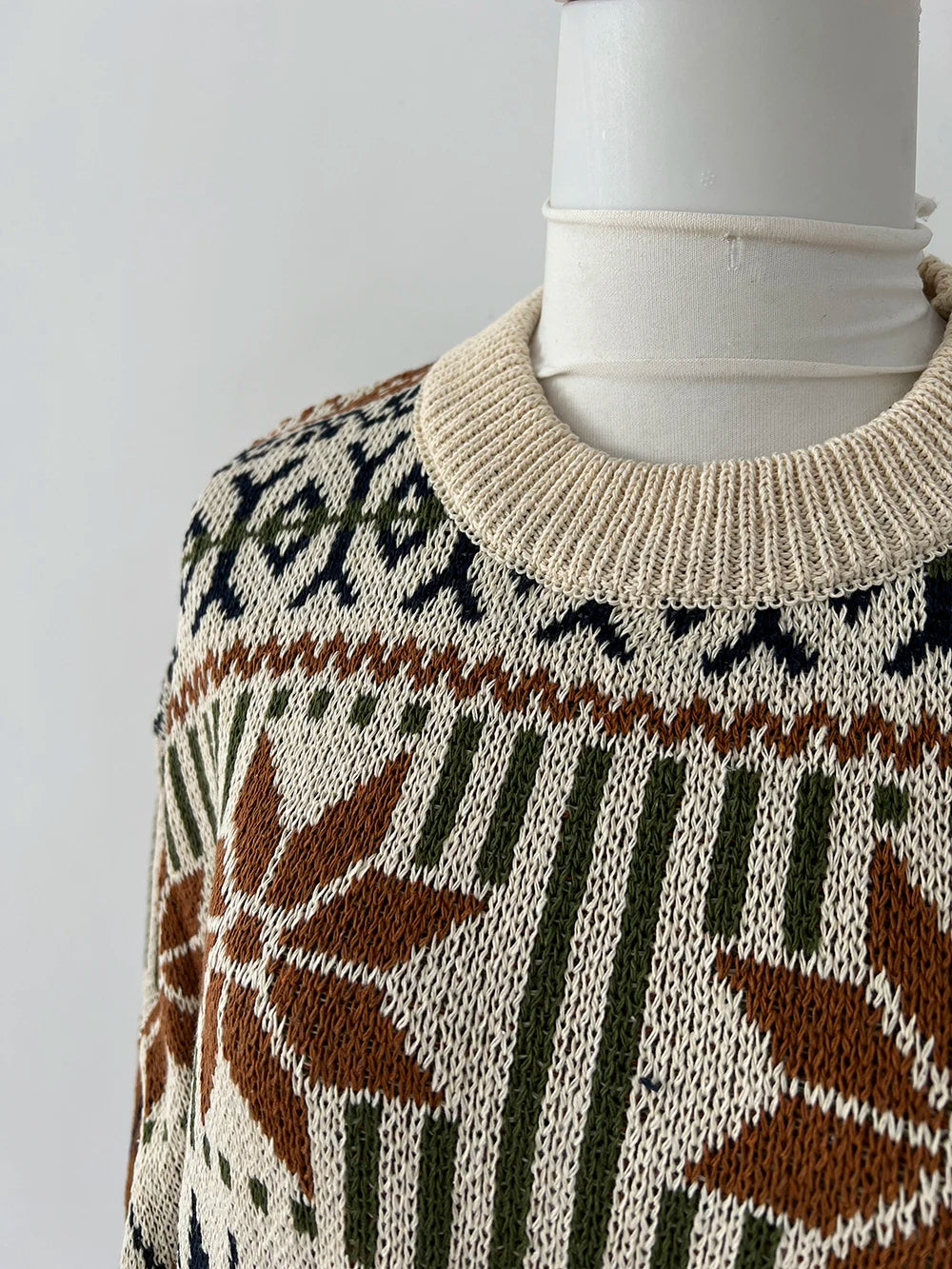 Japanese Style Knitted Sweater Couple Vintage Pullovers Causal Loose High Street Knitwears Men Jumpers Male Clothes