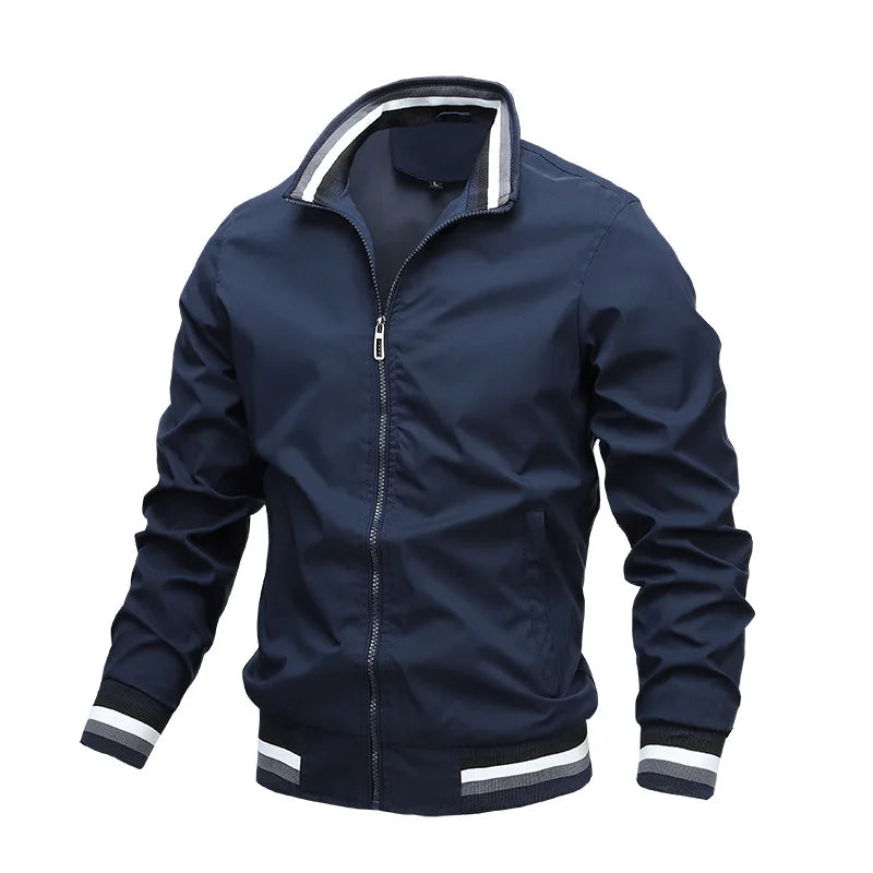 Fashion Men's Windbreak Bomber Jacket Spring Summer Man.