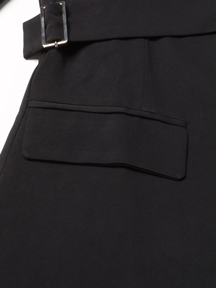 VGH Solid Hollow Out Casual Irregular Blazers For Women .