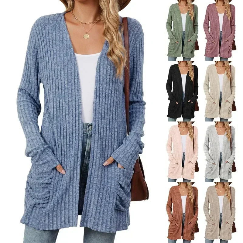 Harajuku Women Basic Jacket Cardigans Autumn Casual .