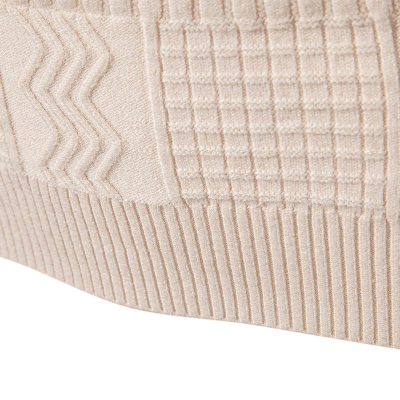 Autumn Men's Pullover Sweatwear Warm Solid Color Half Zipper Casual Sweater Slim V-neck Long Sleeve Men's Sweatshirts Winter Top