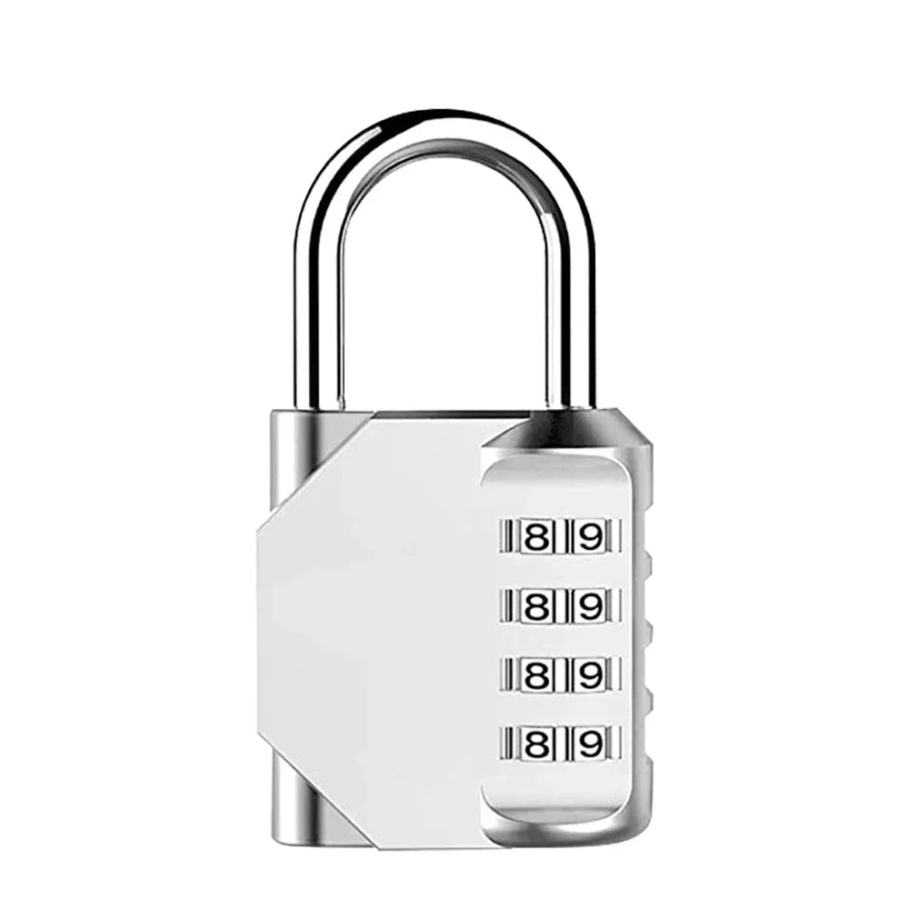 2pcs Combination Lock Resettable 4 Digit Padlock Combination Waterproof.