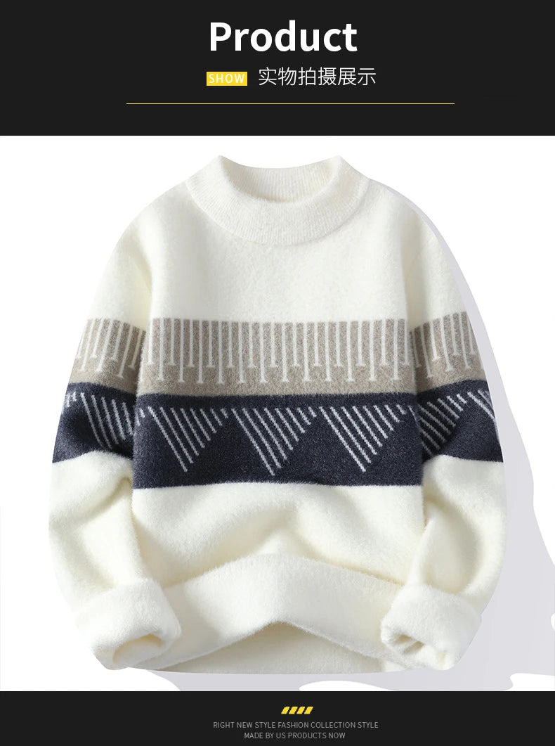 Fall Mens Christmas Cashmere Sweater O Neck Men .
