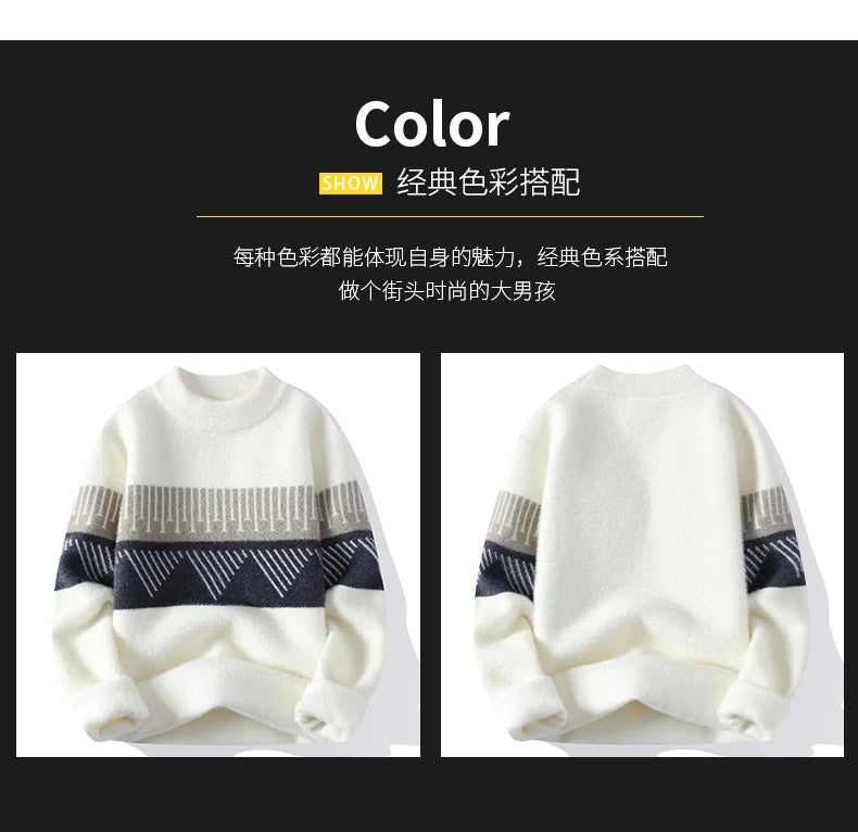 Fall Mens Christmas Cashmere Sweater O Neck Men .