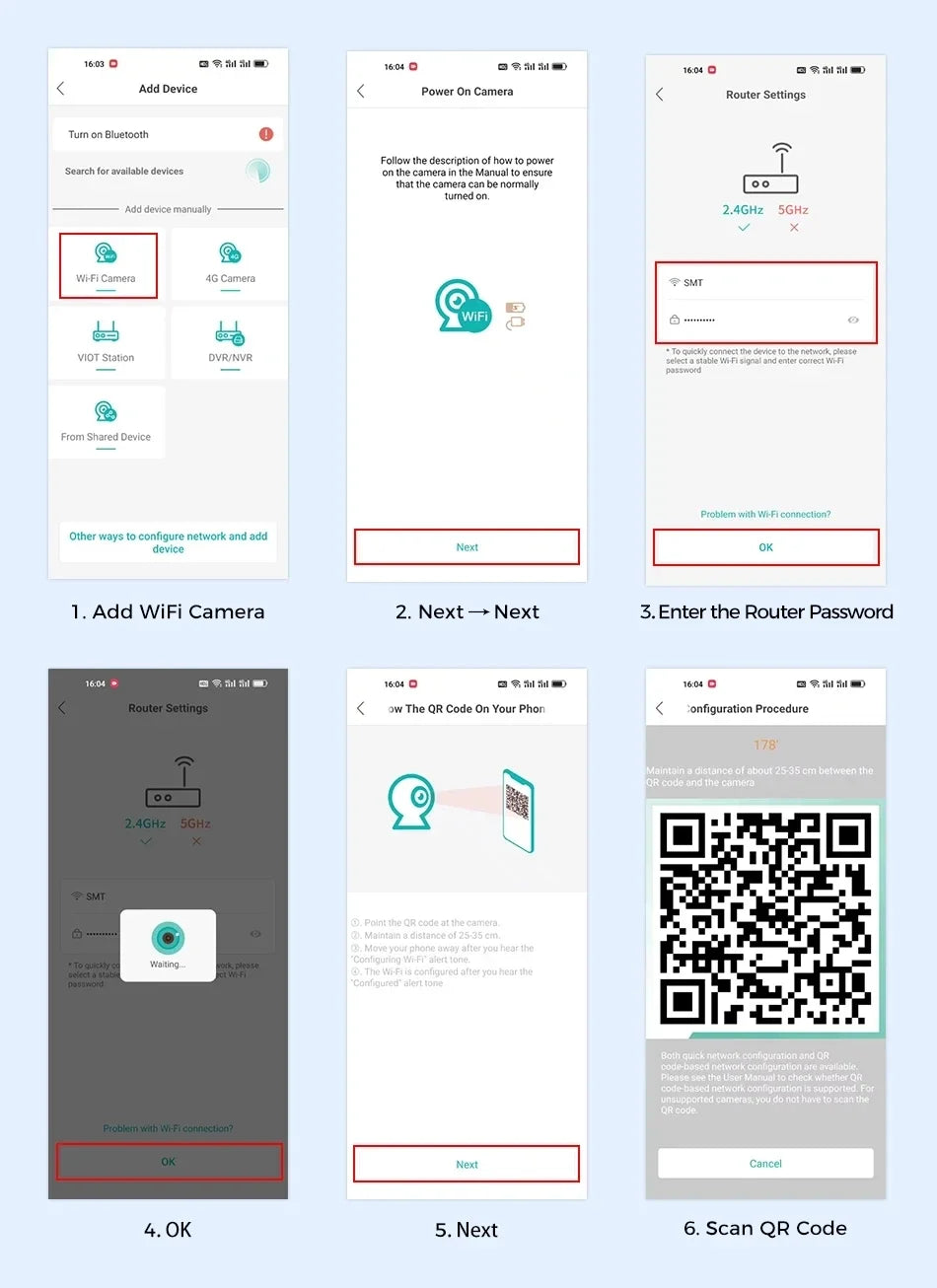 6K HD Outdoor IP Camera WiFi Three Lens