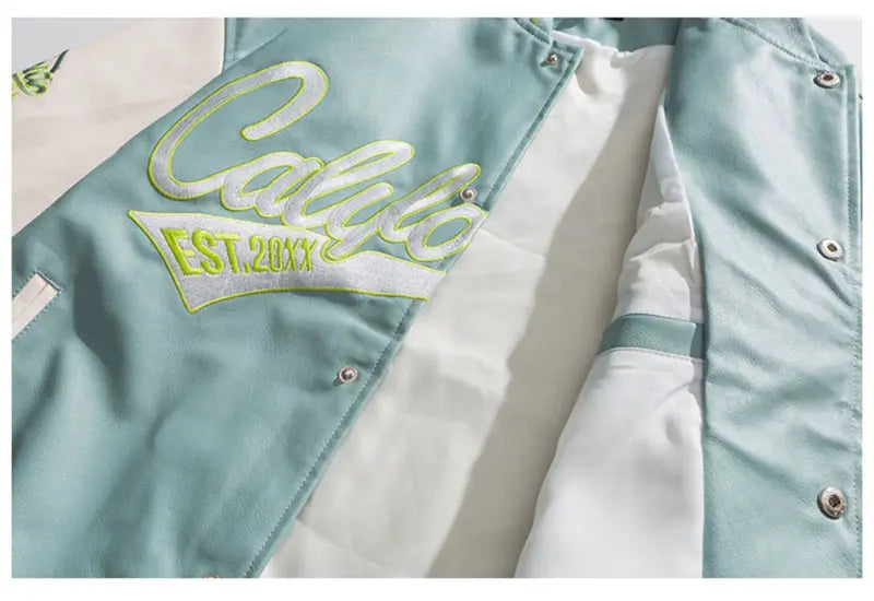 Embroidery Pilot Baseball Jacket Men Hip-Hop Streetwear .