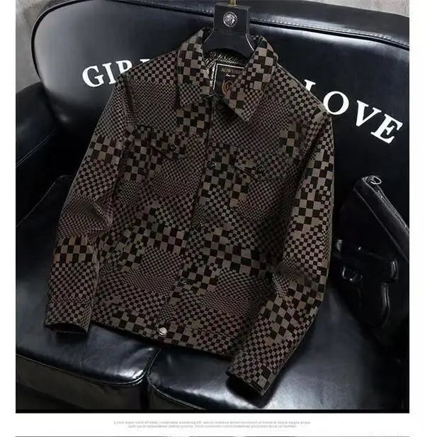 Men's Jacket Autumn Winter Slim Plus Fashion trend .