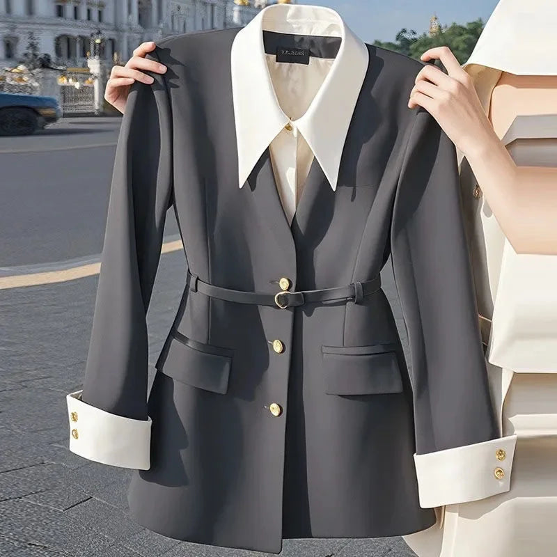 New Spring Autumn Fashion Women's Suit Jacket Niche Unique Chic.