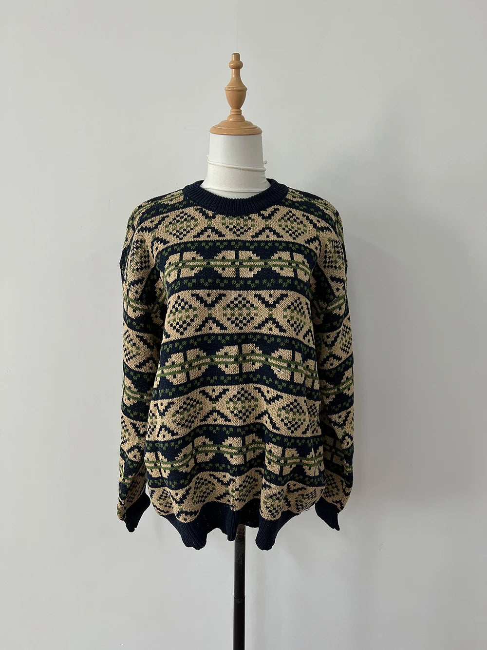 Japanese Style Knitted Sweater Couple Vintage Pullovers Causal Loose High Street Knitwears Men Jumpers Male Clothes