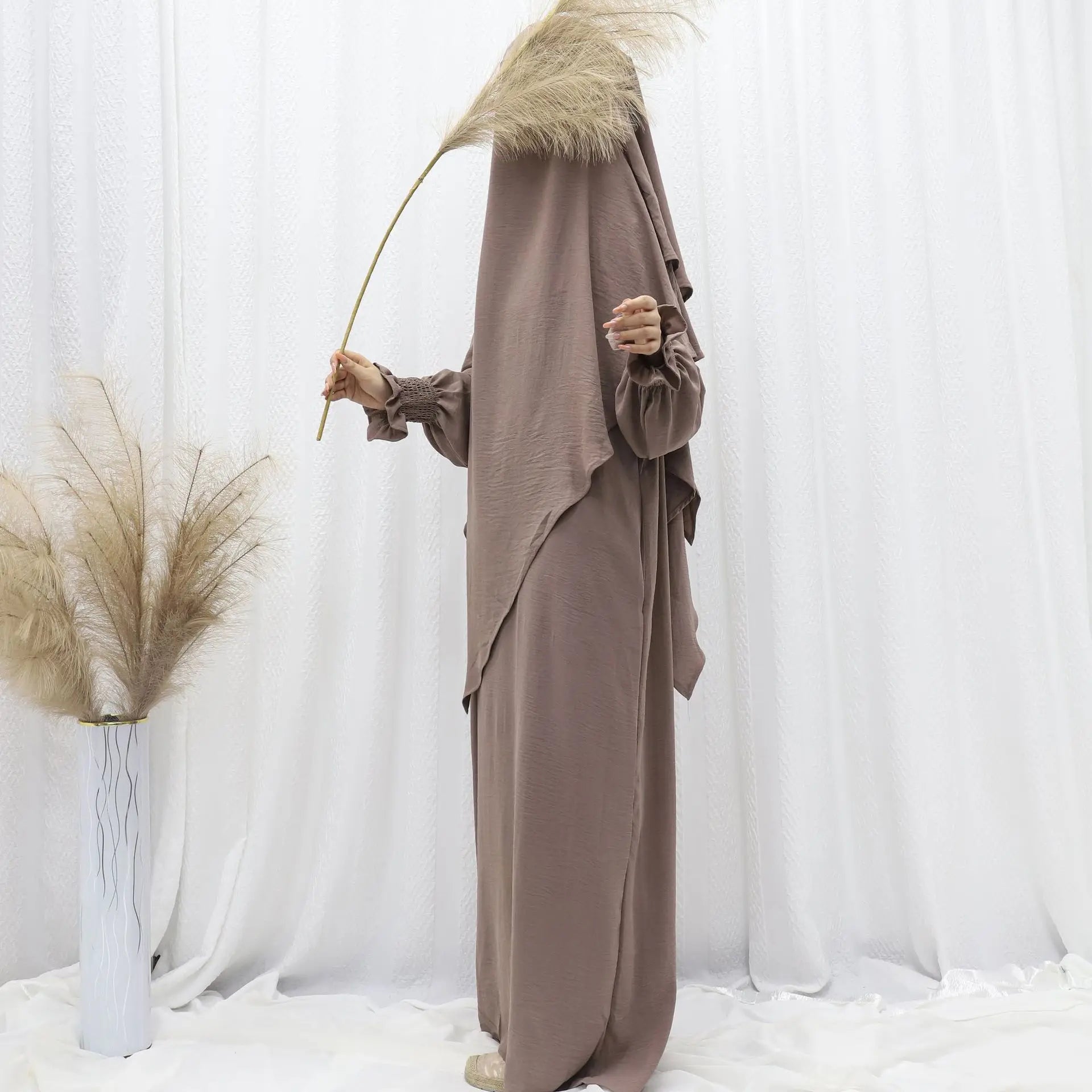 Ramadan Modest Muslim Women Dresses Headscarf Abaya .