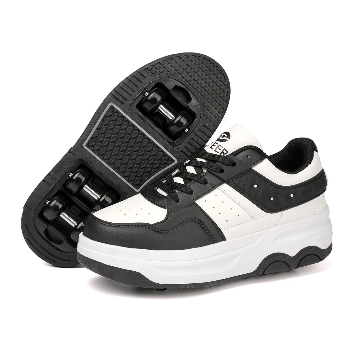 Kids 6Wheels Roller Skating Shoes Walking Shoes .