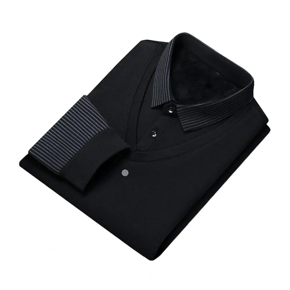 Shirt Collar Sweater Mid-aged Men's Formal Business Style .