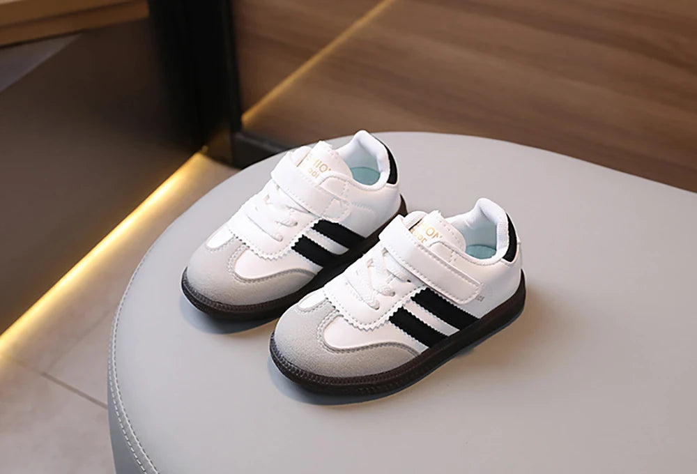 Fashion Sport Shoes For Children PU Leather Ergonomics Kids .