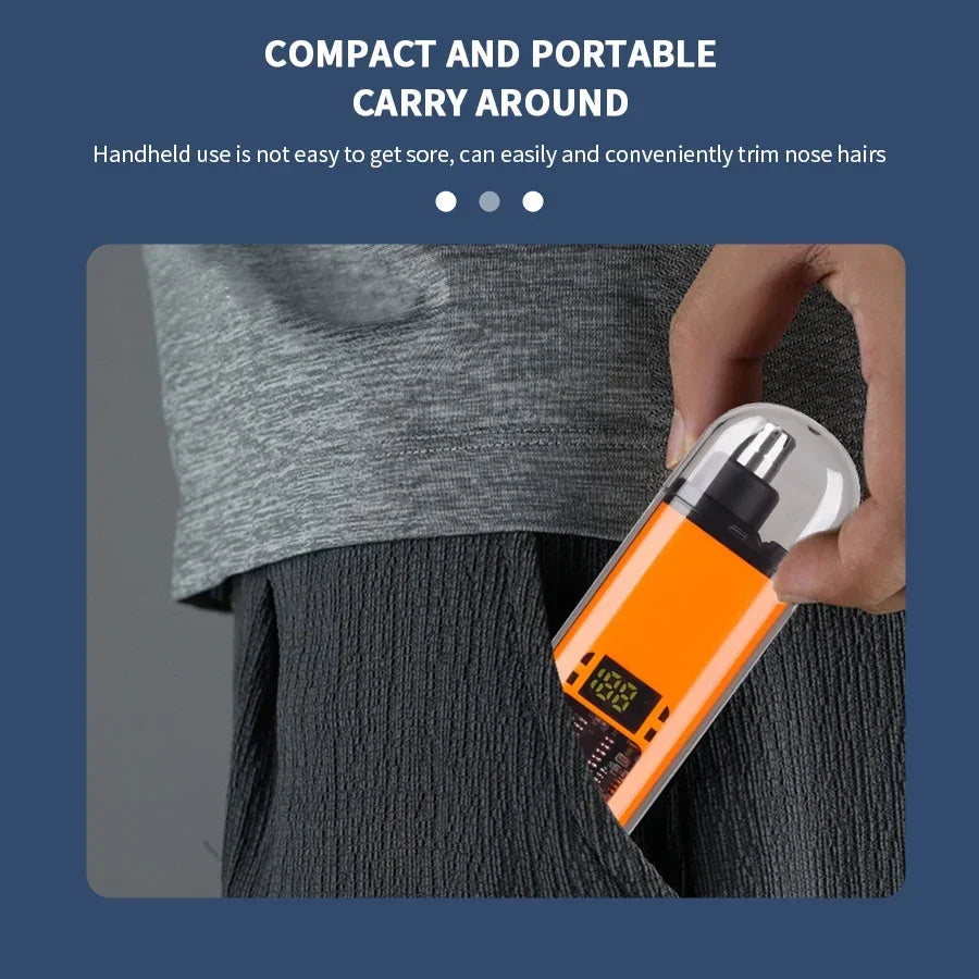 2 In 1 Electric Portable Ear And Nose Hair Trimmer Clipper .