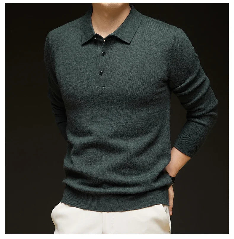 7 Colors Business Men's Sweater Knitwear Autumn Winter Casual.