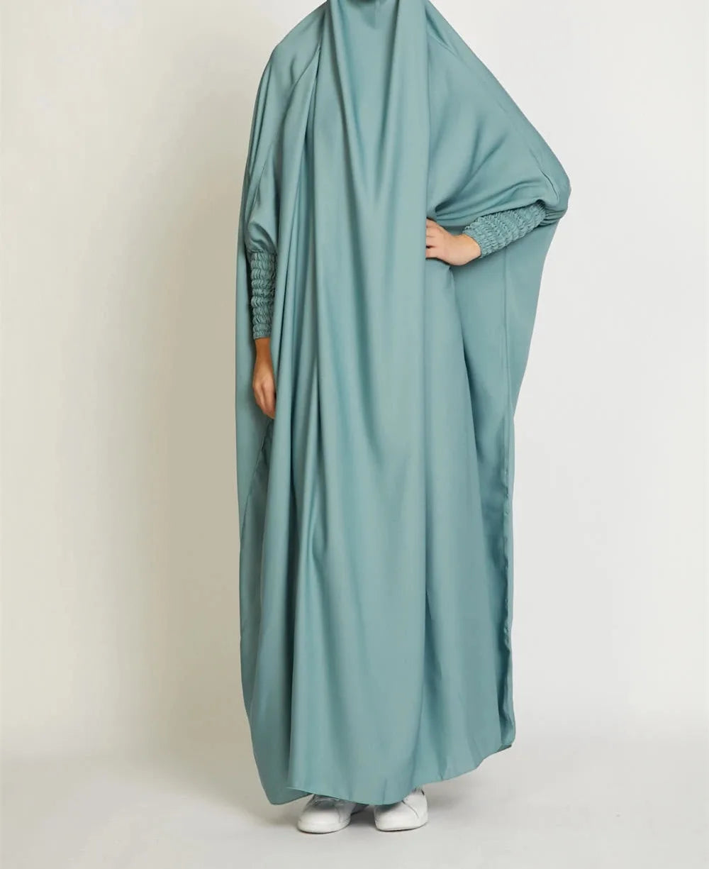 One Piece Jilbab Dress for Women Muslim Hooded Dress .