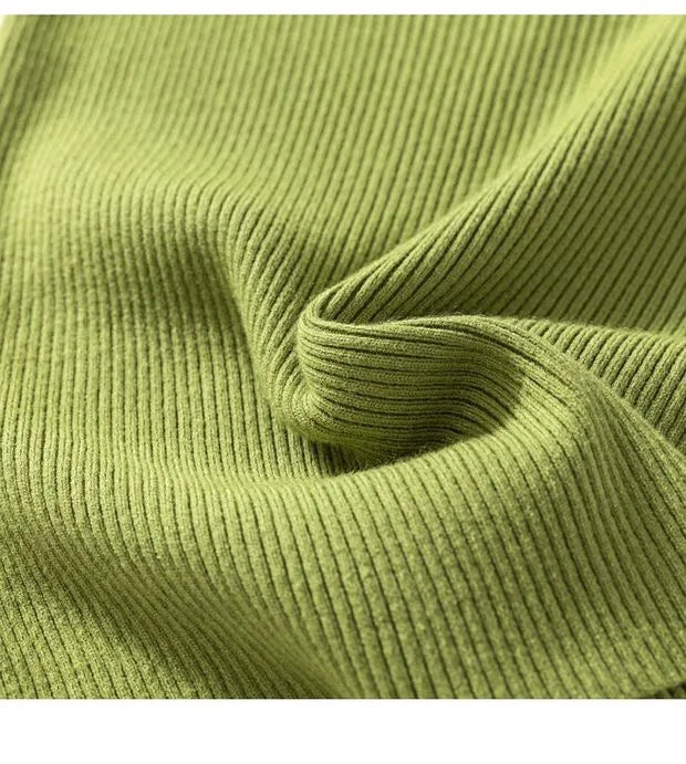 V-neck Solid Thin Summer Women Pullover Female Knitted Ribbed Sweater.