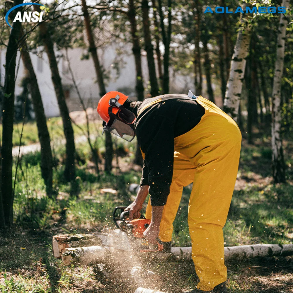 Forestry Safety Helmet Set Multifunction Protective Hard Hat Full Face.