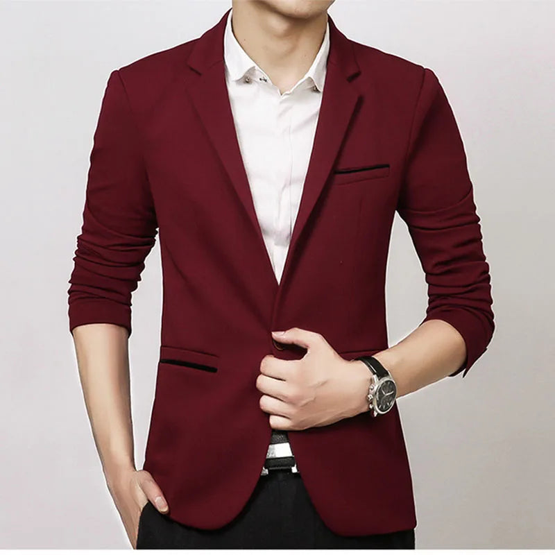 Brand Men's Casual Blazer  Autumn New Fashion .