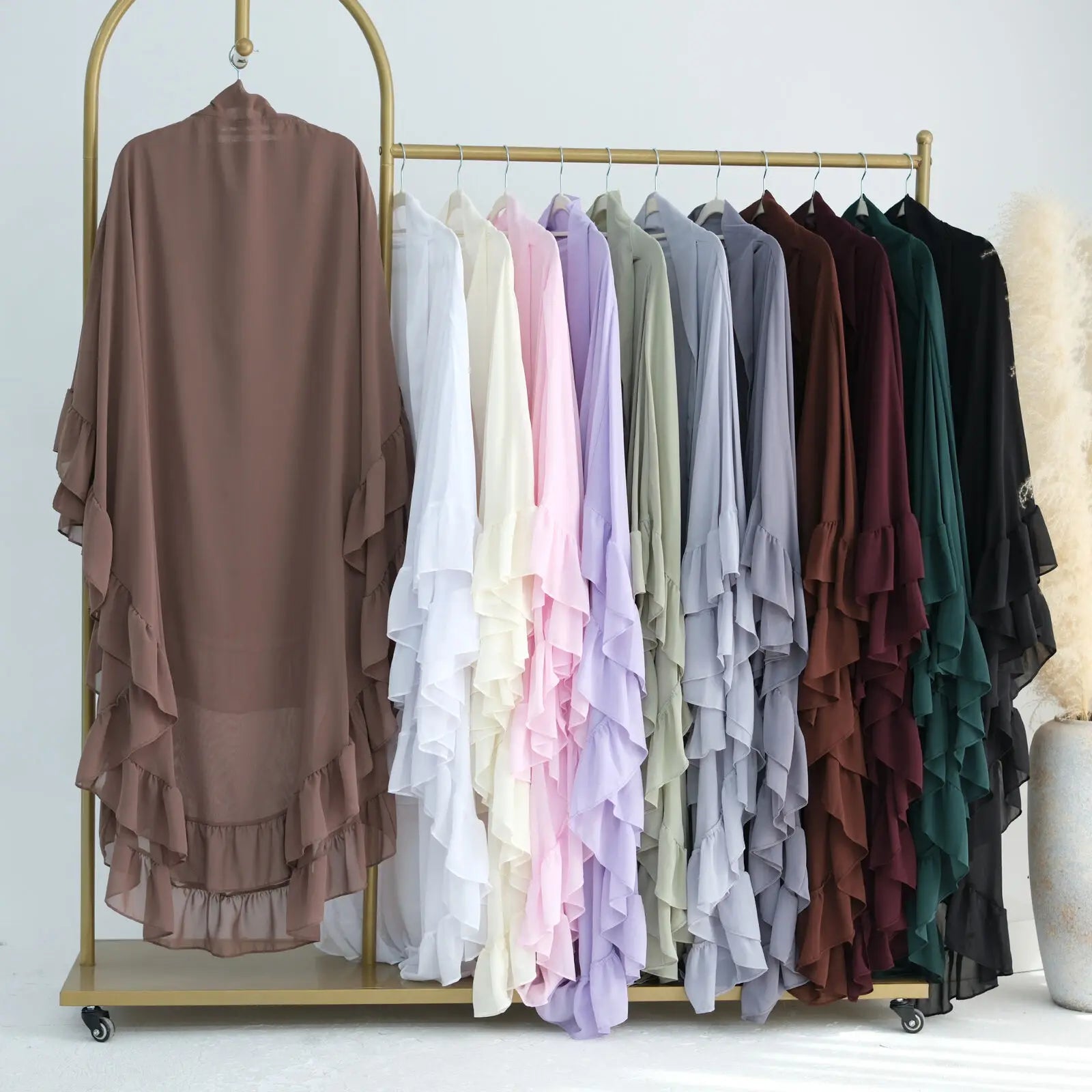 Islamic Long Khimar Ramadan Muslim Chiffon Hijab Women.