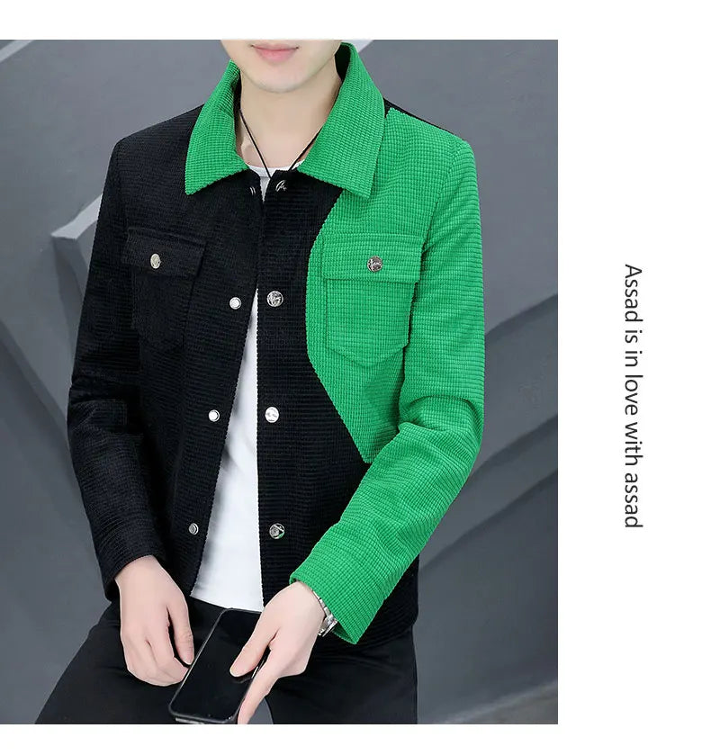 Spring Autumn Men Jacket Korean Style Casual  Cargo jacket.