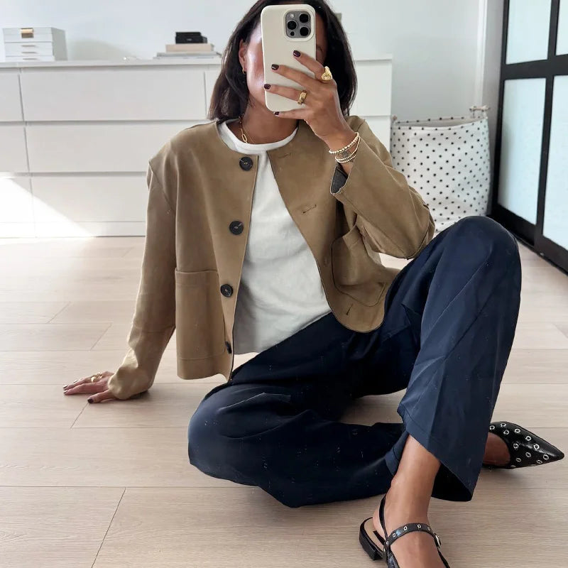 Fleece Jacket Outerwears Women Autumn Winter Long Sleeve,