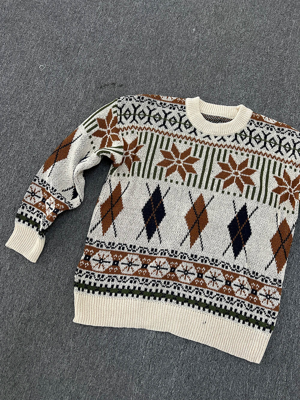 Japanese Style Knitted Sweater Couple Vintage Pullovers Causal Loose High Street Knitwears Men Jumpers Male Clothes