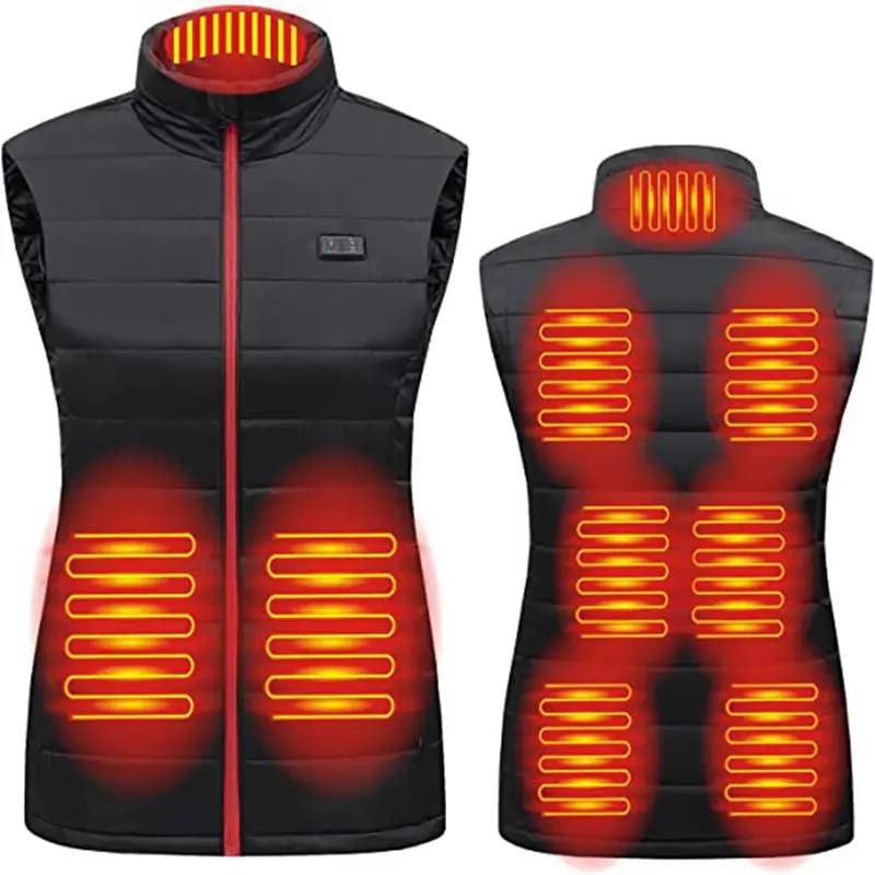 Women Heated Vest Electric Heated Jackets Women Sportswear.