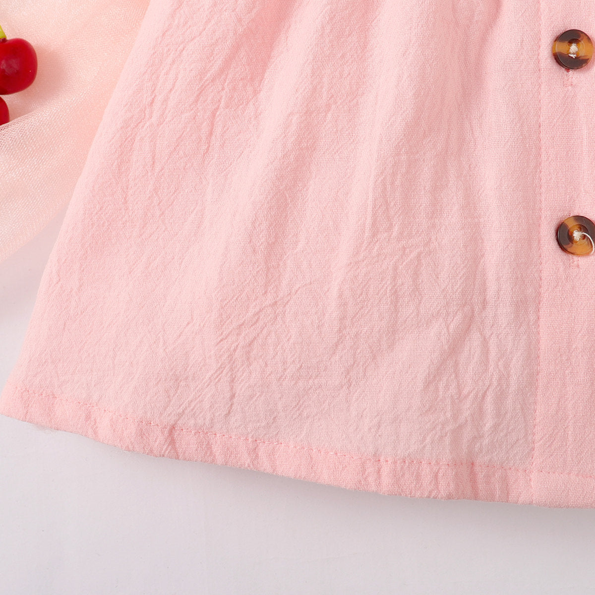 2PCS Baby Girl Pink Short Sleeve Dress with Cute Shoulder Bag ,