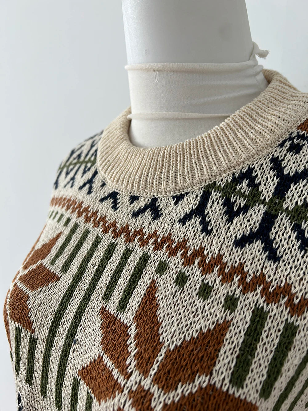 Japanese Style Knitted Sweater Couple Vintage Pullovers Causal Loose High Street Knitwears Men Jumpers Male Clothes