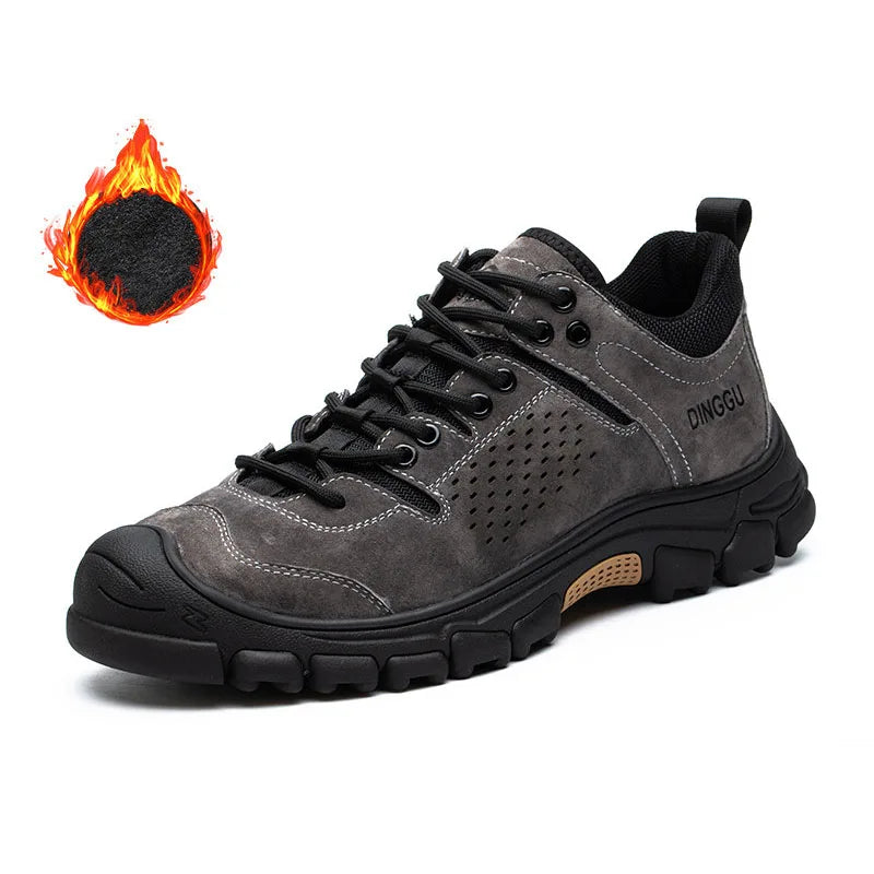 Work Safety Shoes Men Anti-smash Anti-puncture Work Sneakers Lightweight Breathable Protective Steel Toe Safety Boots