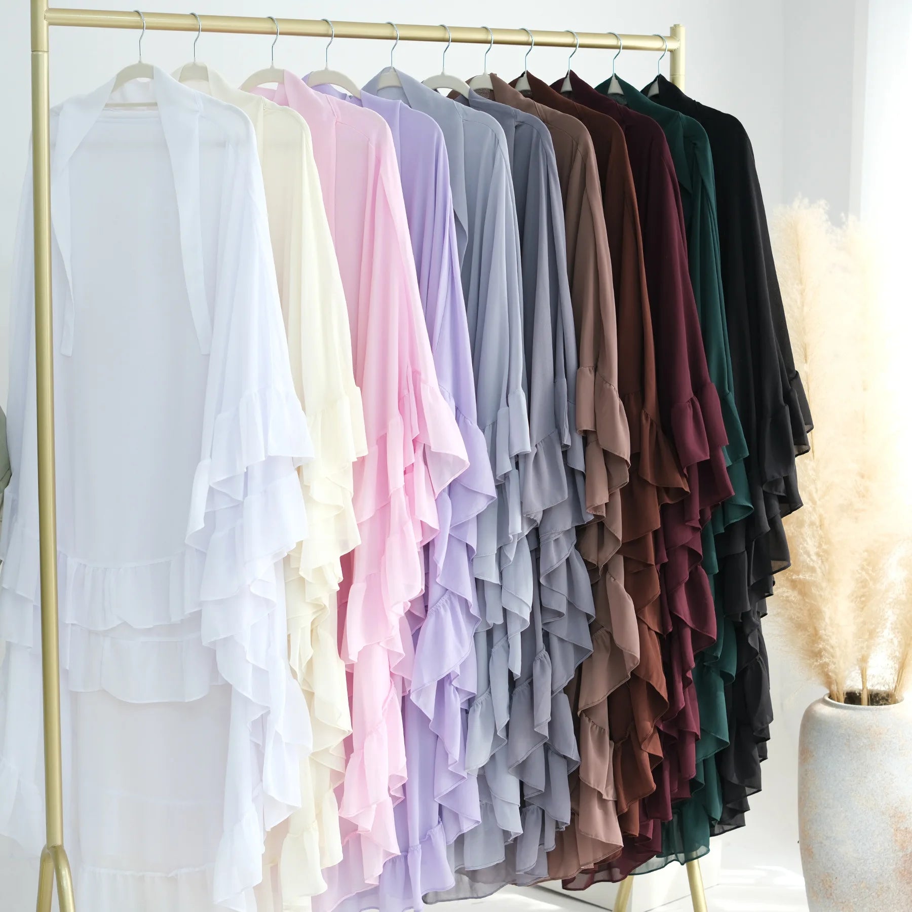 Islamic Long Khimar Ramadan Muslim Chiffon Hijab Women.