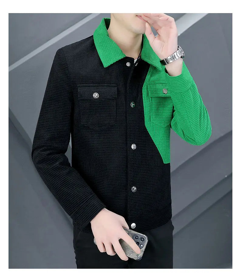 Spring Autumn Men Jacket Korean Style Casual  Cargo jacket.