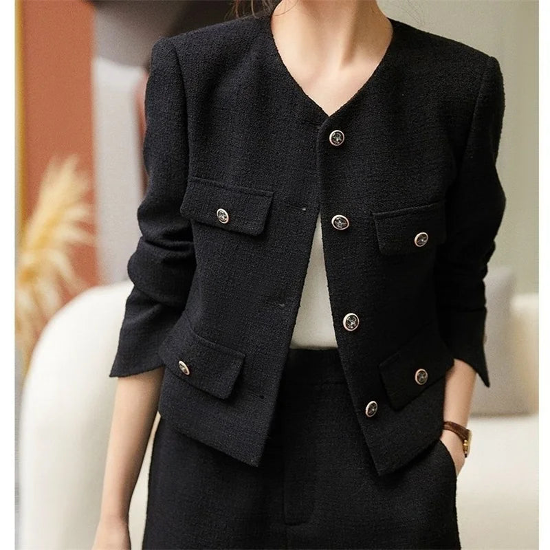 New Suit Female Coat Spring Autumn Fashion Korean Long Sleeve Slim Blazers.