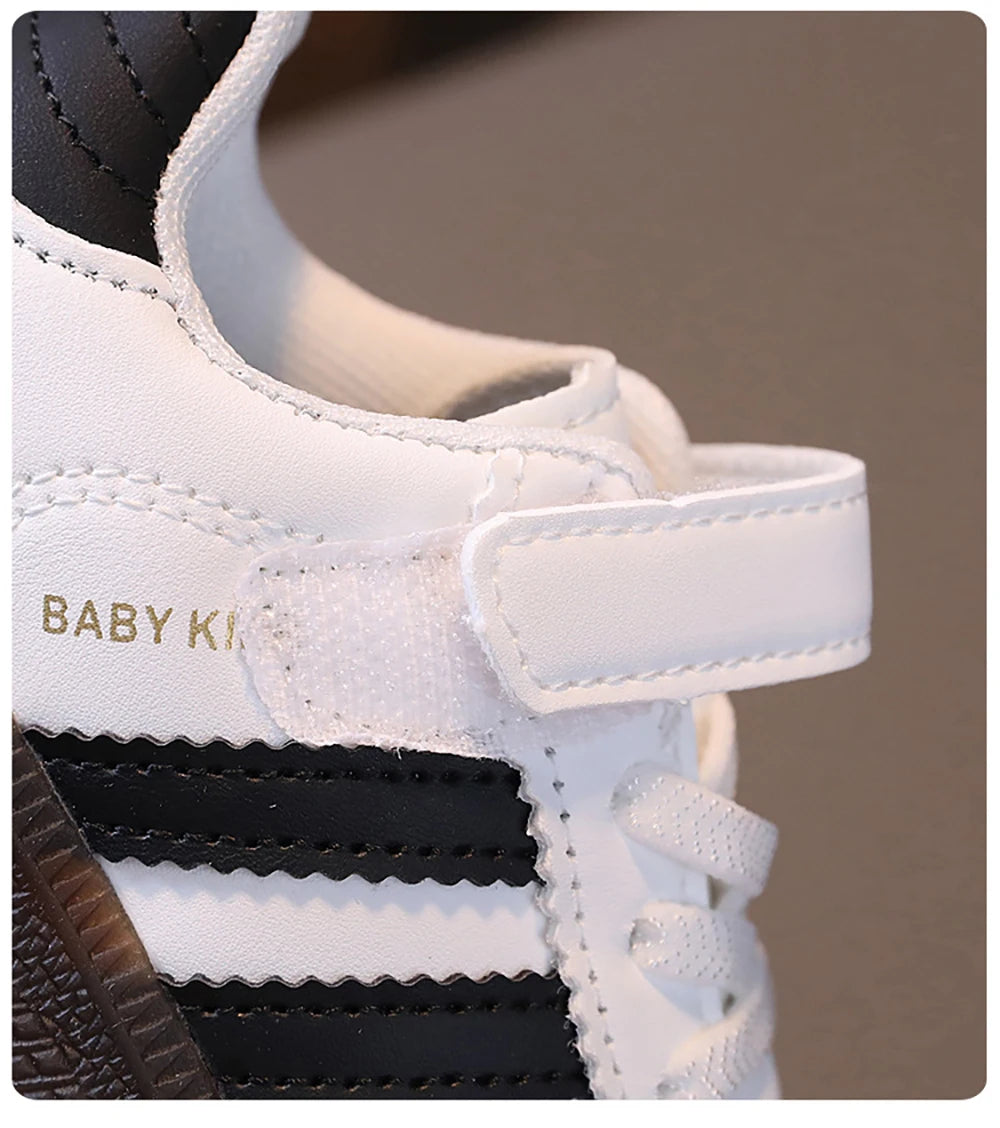 Fashion Sport Shoes For Children PU Leather Ergonomics Kids .