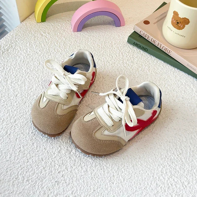 Kids Sneakers Round Toes Non-slip  Boys Girls Casual Shoes .